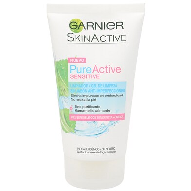 Active gel limpiador sensitive Garnier bote 150 ml-0