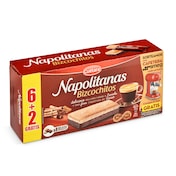 Bizcochitos con relleno sabor canela Cuétara Napolitanas caja 145 g