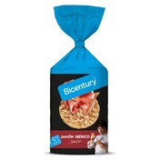 Tortitas de maíz sabor jamón ibérico Bicentury bolsa 123 g