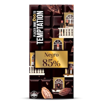 Chocolate negro 85% cacao TEMPTATION  100 GR-1