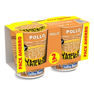 noodles de pollo yatekomo 2 x 60 g