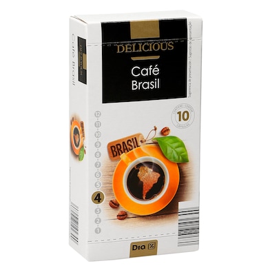 Café en cápsulas Brasil Dia Delicious caja 10 unidades-0