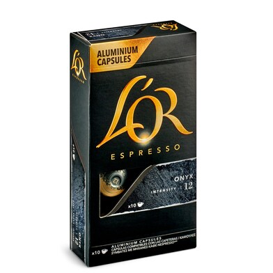 Café en cápsulas espresso onyx L'Or caja 10 unidades-0 Café en cápsulas espresso onyx L'Or caja 10 unidades-0