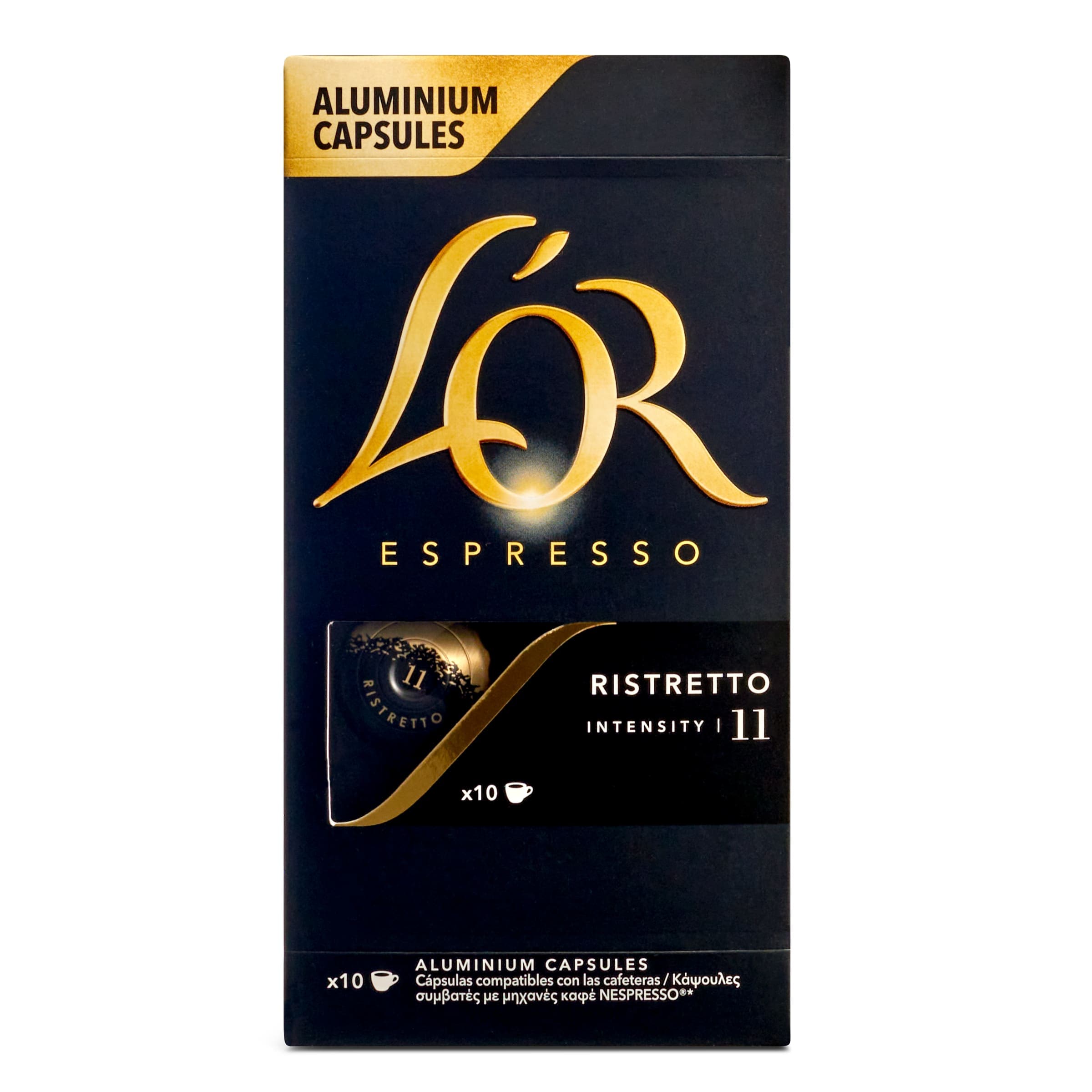 Cápsulas de café ristretto L'Or 10 unidades