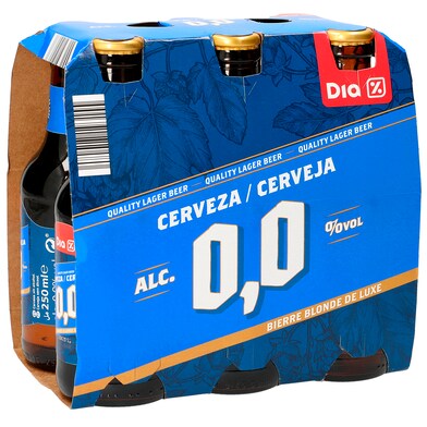 Cerveza 0,0% alcohol Dia botella 6 x 25 cl-0 Cerveza 0,0% alcohol Dia botella 6 x 25 cl-0