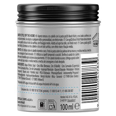 Pasta mate fijadora beach boy Got2b bote 100 ml-1 Pasta mate fijadora beach boy Got2b bote 100 ml-1