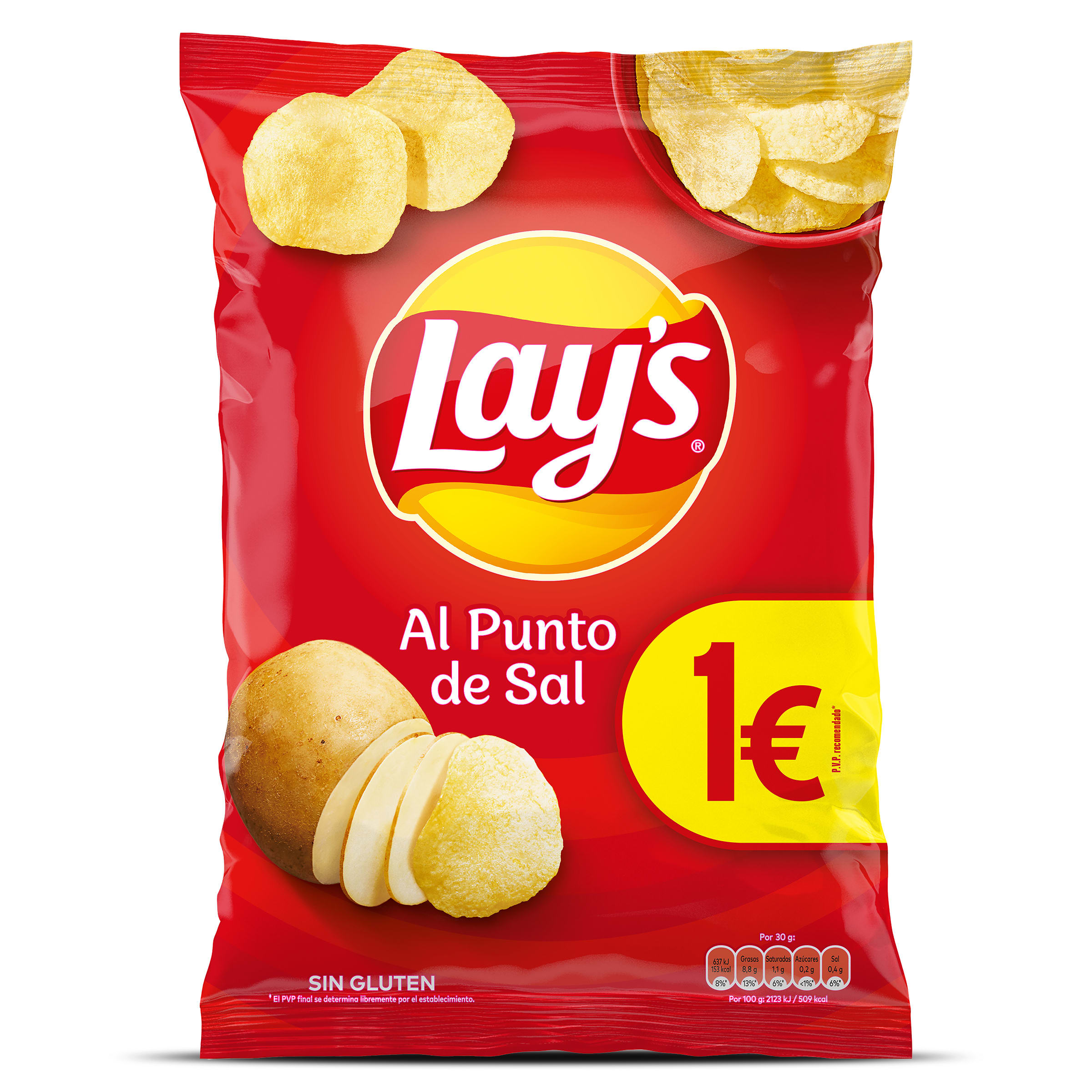 Patatas fritas al punto de sal Lay's bolsa 80 g