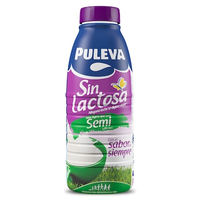 Leche semidesnatada sin lactosa Puleva botella 1 l-0