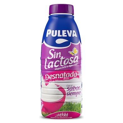 Leche desnatada sin lactosa Puleva botella 1 l-0