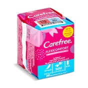 Protegeslips flexiconfort cotton fresh Carefree caja 20 unidades