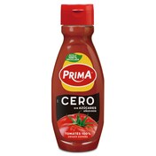 Ketchup cero azúcar Prima bote 510 g