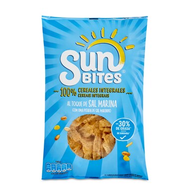 Snack de multicereales con sal marina Sunbites bolsa 95 g-0