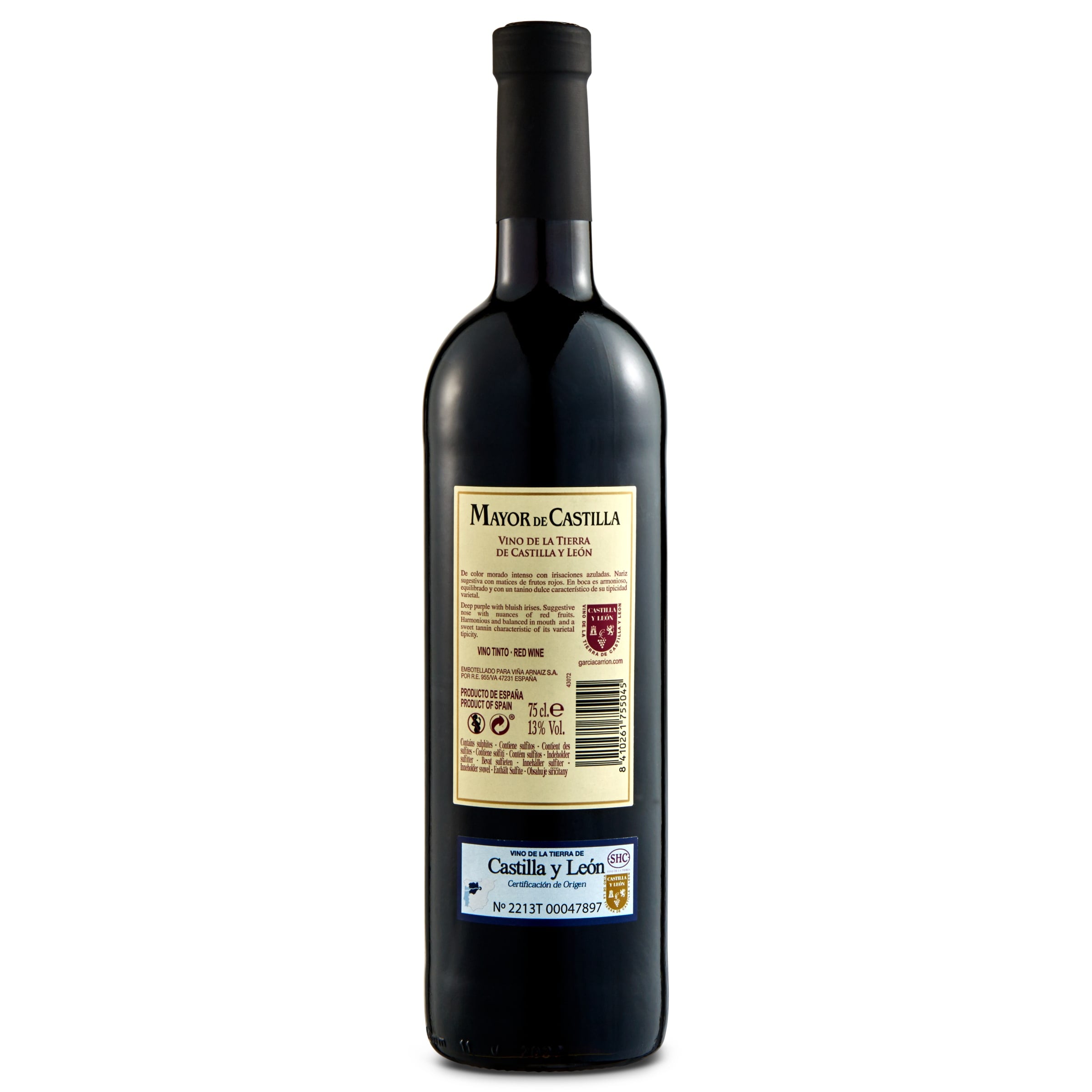 Vino tinto Mayor de Castilla 75 cl