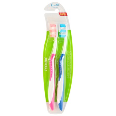 Cepillo dental duro Bonté Everyday blister 2 unidades-0 Cepillo dental duro Bonté Everyday blister 2 unidades-0