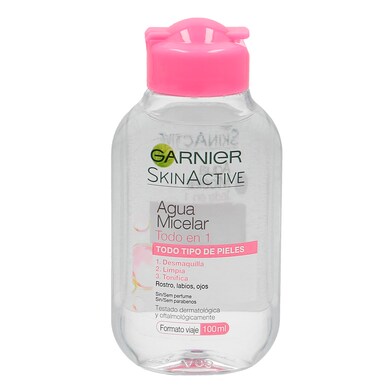 Agua micelar todo en uno formato viaje Garnier botella 100 ml-0 Agua micelar todo en uno formato viaje Garnier botella 100 ml-0