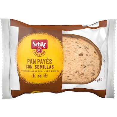 Pan payés con semillas sin gluten Dr. Schar bolsa 250 g-0
