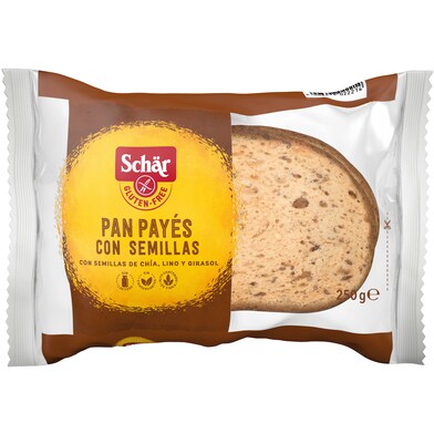 Pan payés con semillas sin gluten Dr. Schar bolsa 250 g-0 Pan payés con semillas sin gluten Dr. Schar bolsa 250 g-0