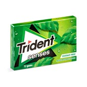 Chicles sabor hierbabuena sin azúcar Trident caja 23 g