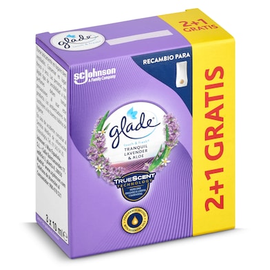 Ambientador lavanda recambio Glade caja 3 unidades-0