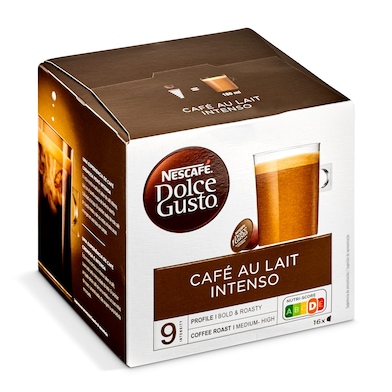 Café con leche en cápsulas intenso Nescafé Dolce Gusto caja 16 unidades-0
