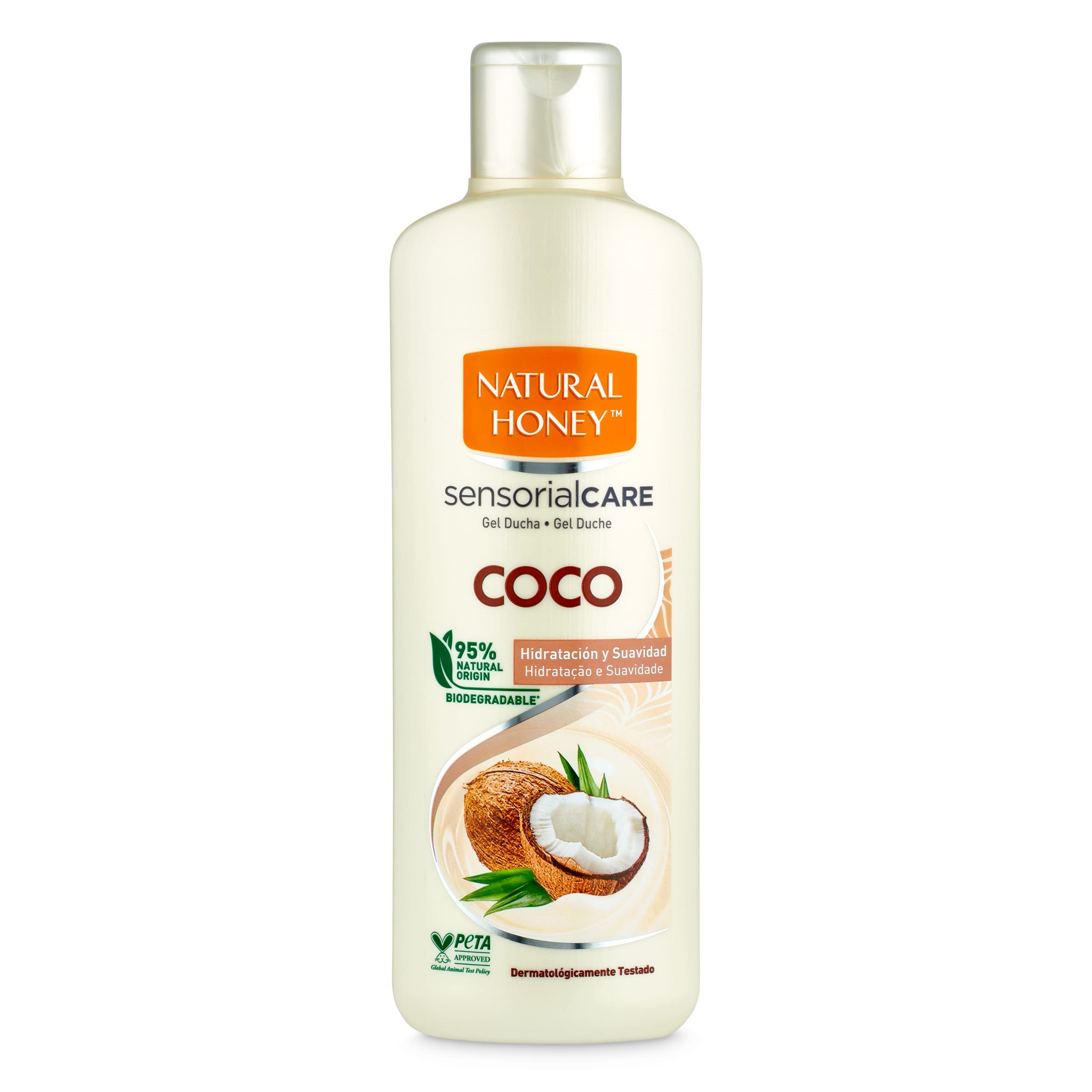 Gel de ducha coco Natural Honey botella 600 ml - Supermercados DIA