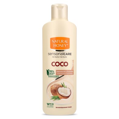 Gel de ducha coco Natural Honey botella 600 ml-0