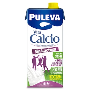 Leche semidesnatada calcio sin lactosa Puleva 1 L