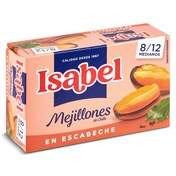 Mejillones en escabeche 8/12 piezas Isabel lata 69 g