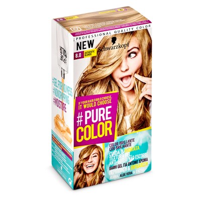 Tinte authentic blonde nº 8.0 Pure color caja 1 unidad-0