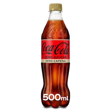 Refresco de cola zero zero Coca-Cola botella 500 ml-0