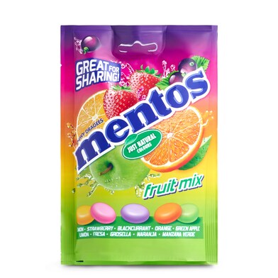 Caramelos masticables fruit mix Mentos bolsa 160 g-0