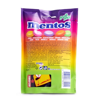 Caramelos masticables fruit mix Mentos bolsa 160 g-1 Caramelos masticables fruit mix Mentos bolsa 160 g-1