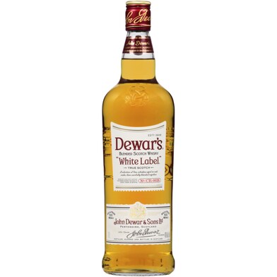 Whisky white label Dewars botella 1 l-0 Whisky white label Dewars botella 1 l-0