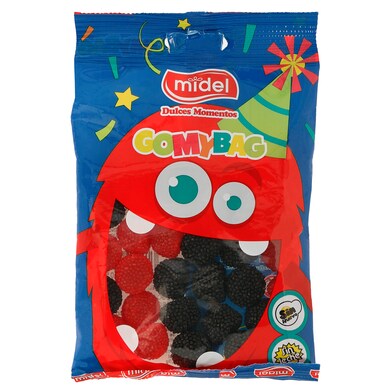 Golosinas gomy bag moras Midel caja 100 g-0