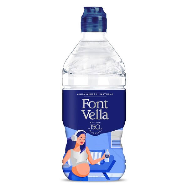 Agua Mineral Natural Font Vella Botella 75 Cl.