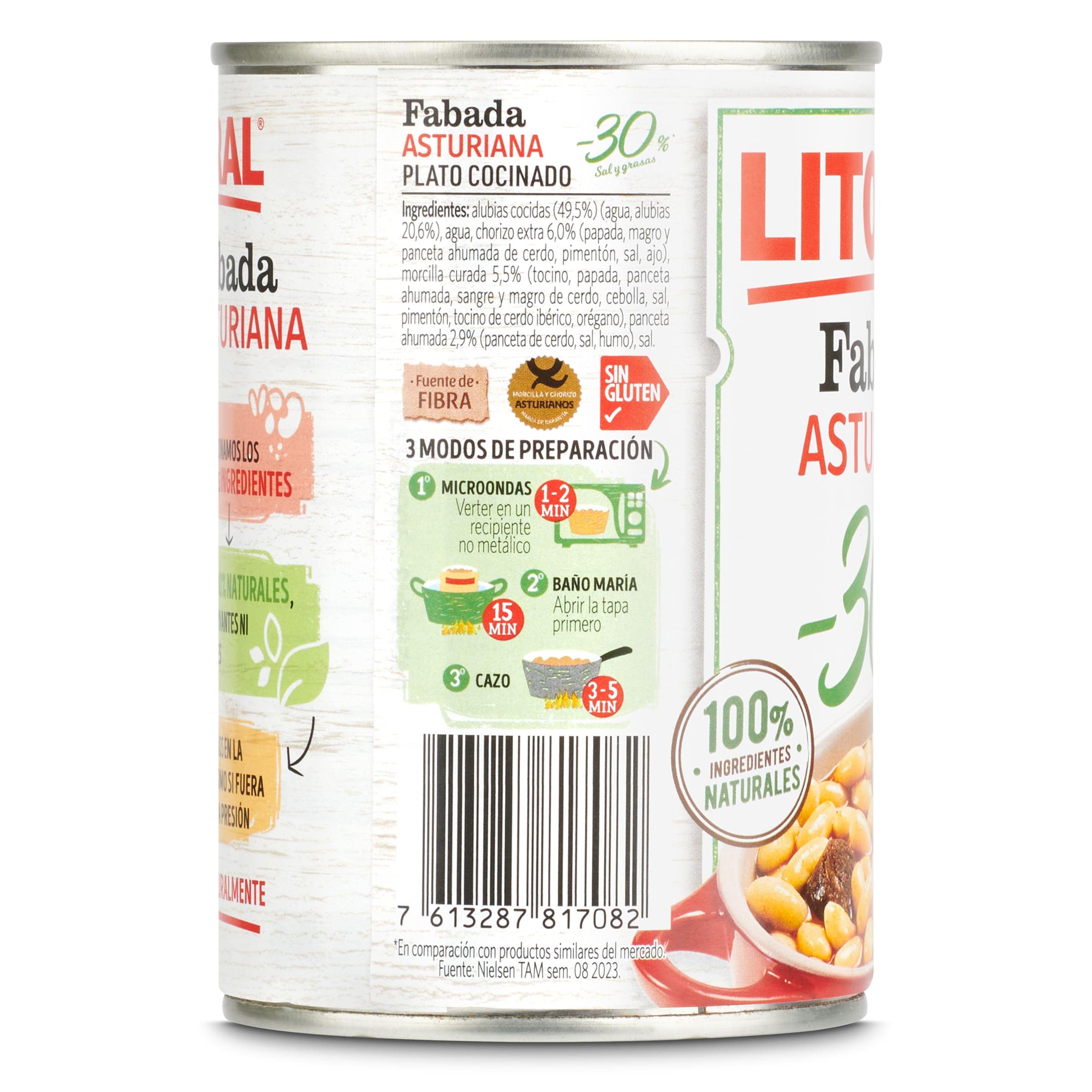 Fabada asturiana reducido en sal Litoral 435 g