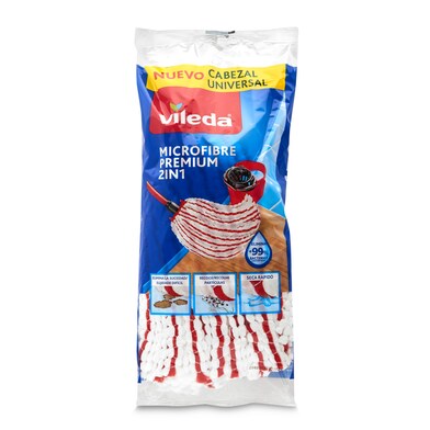 Fregona microfibra premium 2 en 1 Vileda bolsa 1 unidad-0 Fregona microfibra premium 2 en 1 Vileda bolsa 1 unidad-0