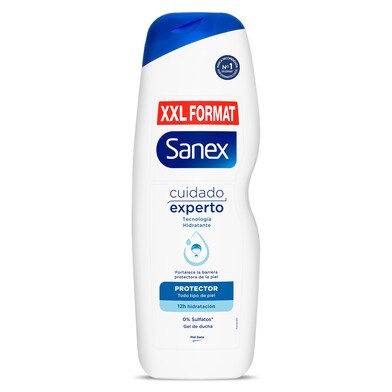 Gel de ducha hidratante cuidado experto formato XXL Sanex botella 850 ml-0