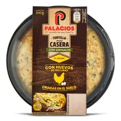 Tortilla de patatas con espinacas Palacios bandeja 300 g