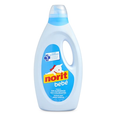 Detergente máquina líquido bebé Norit botella 32 lavados-0