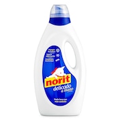 Detergente a mano líquido cuidado delicado Norit botella 45 lavados
