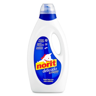 Detergente a mano líquido cuidado delicado Norit botella 45 lavados-0