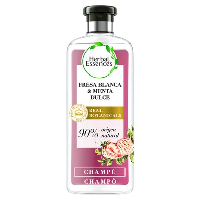 Champú purificante fresa blanca y menta bio Herbal Essences botella 400 ml-0