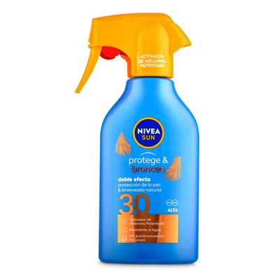 Protector solar protege y broncea spf 30 Nivea bote 300 ml-0