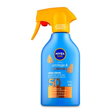 Protector solar protege y broncea spf 50 Nivea bote 300 ml-0