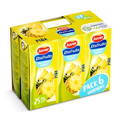 Bebida de zumo de piña sin azúcares añadidos Juver brik 1.2 l-0