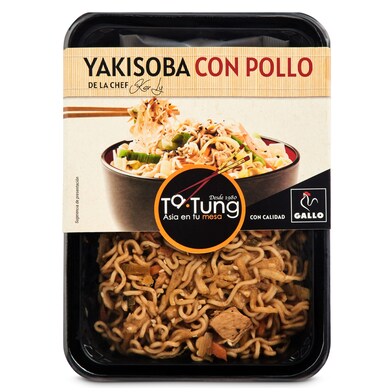 Fideos yakisoba con pollo Ta-Tung bandeja 300 g-0 Fideos yakisoba con pollo Ta-Tung bandeja 300 g-0