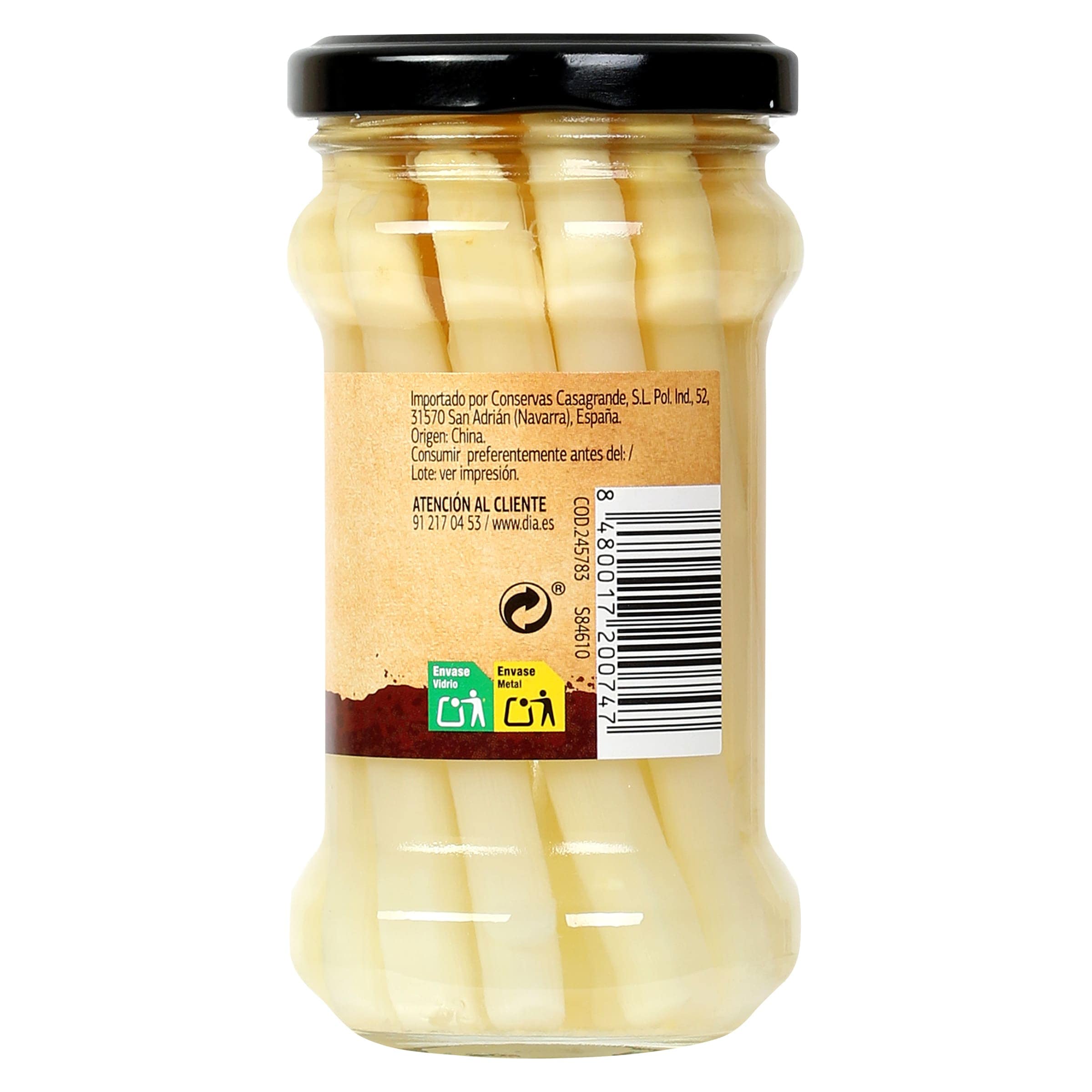 Espárragos blancos delgados Dia Vegecampo 110 g
