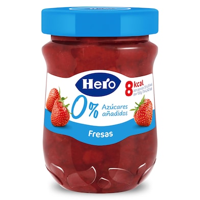 Mermelada de fresas 0% azúcares añadidos Hero frasco 280 g-0
