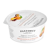 Yogur artesanal con melocotón y maracuyá Pastoret vaso 125 g